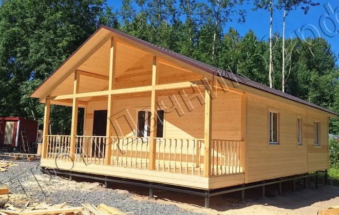 2 Каркасный дом Д-21, 10x6 м, 60 М², Ленинградская область, Приозерский район, посёлок Приладожское (9)